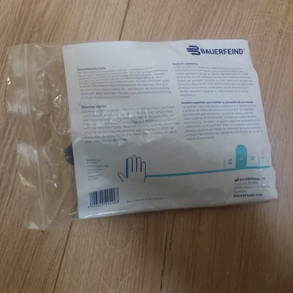 Bauerfeind Donning Gloves Size S Blue for Compression Socks - Picture 4 of 4